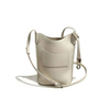 Minimalist Grained Calfskin Crossbody Phone Bag with Thin Strap