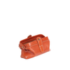 Mini Genuine Leather Cowhide Clutch with Hinge Frame and Buckle