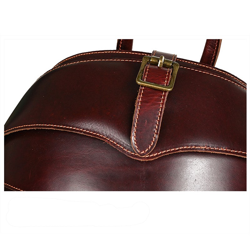 Retro Genuine Leather Beetle Men's Backpack-Premium Leather Touch