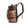 Vintage PU Leather Convertible Backpack for Business Travel and Weekend Trips