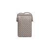 Woven Mini Leather Crossbody Phone Bag with Adjustable Strap