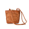 Handmade Leather Woven French Basket Style Shoulder Bag