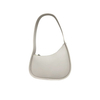 Crescent-Shaped Single-Shoulder Genuine Leather Underarm Bag