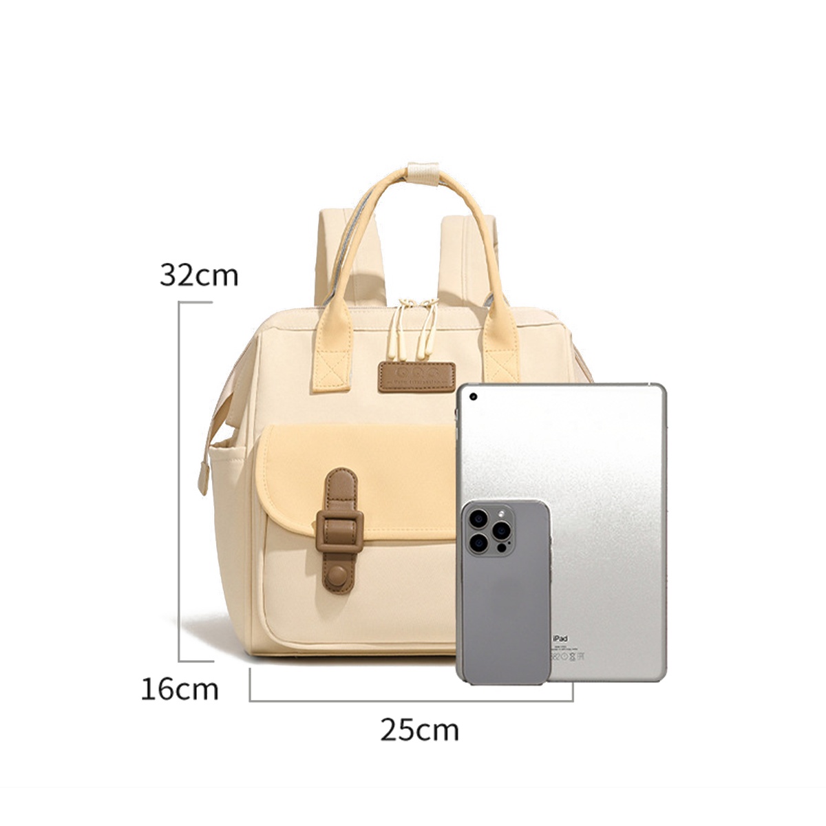 Fashion color-block lightweight nylon mommy diaper bag-Diaper Bag Size Fashion color-block lightweight nylon mommy diaper bag-Diaper Bag Size
