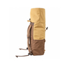 Color Block Roll-Top Laptop Backpack with Front Zipper Pocket for Travel