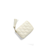 Quilted Leather Short Wallet Pouch