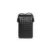 Woven Mini Leather Crossbody Phone Bag with Adjustable Strap