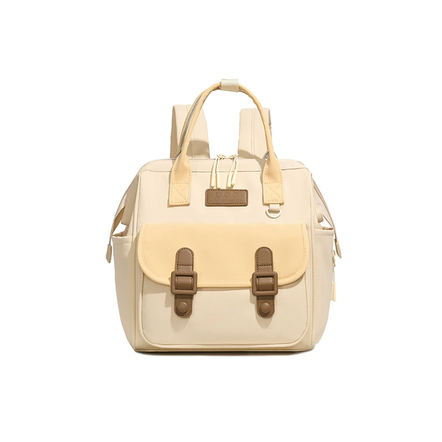 Fashion color-block lightweight nylon mommy diaper bag