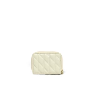 Quilted Leather Short Wallet Pouch