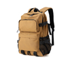 Multi-Pocket Nylon Laptop Backpack with Compression Straps for Work and Travel